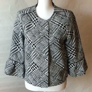 NWT Anne Klein black and white career jacket Sz M